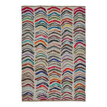 Tapis boho recyclé turc fait main 200 cm x 294 cm