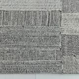 2x8 Kilim White Black Solid Kilim Runner Rug, 72x254Cm