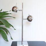Seylumiere chrome eyeball table lamp Hary model