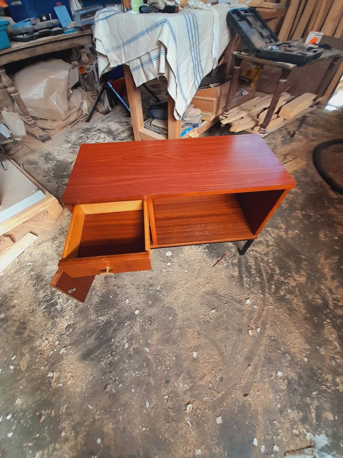 Enfilade vintage bois exotique