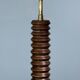 Midcentury brutalist wood turned mushroom table lamp, Charles Dudouyt style