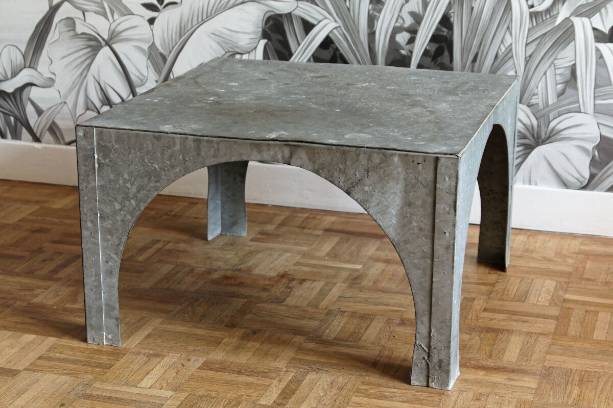 Sheet metal coffee table