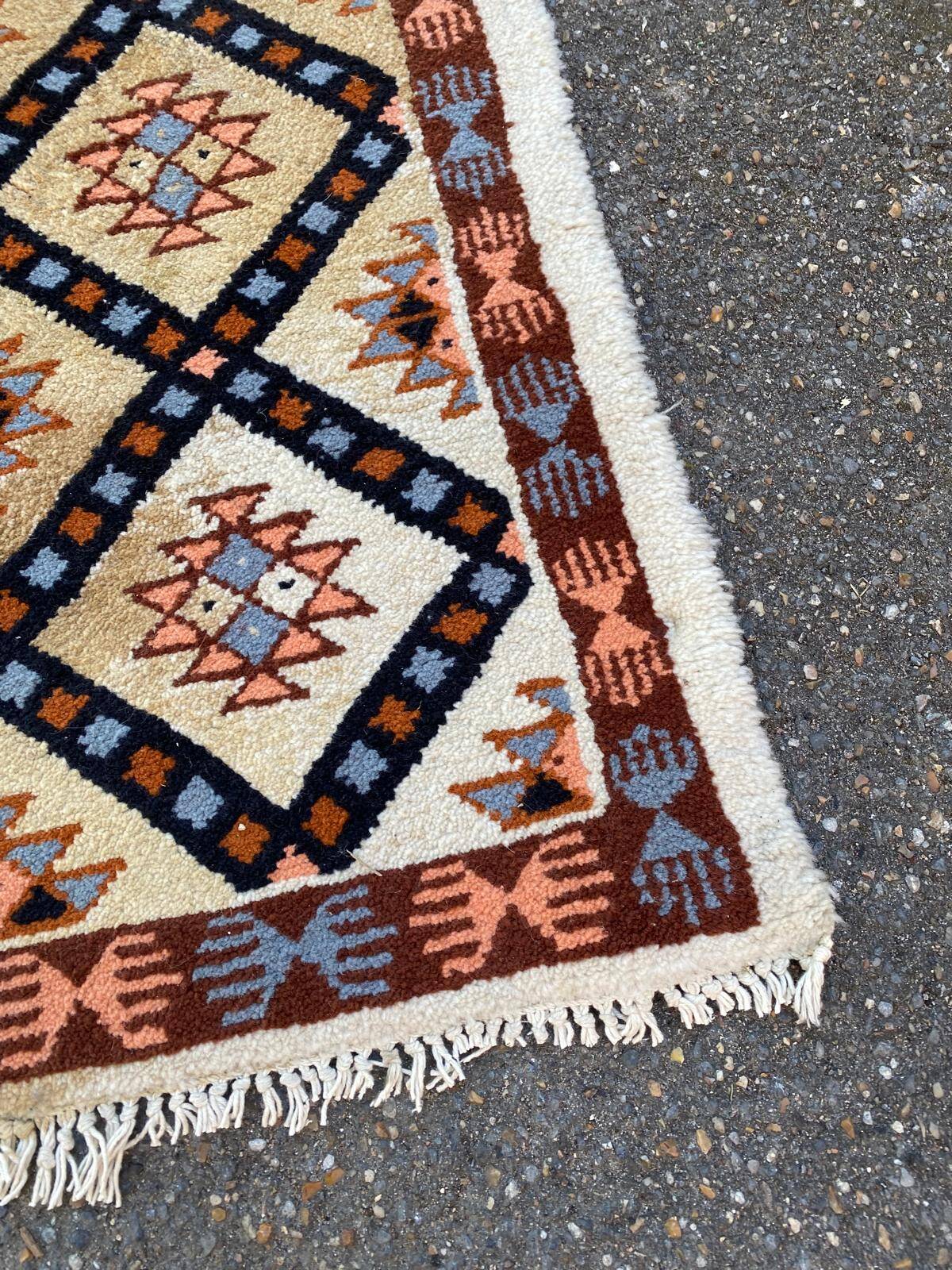 Persian woven wool rug pyramids 160x230