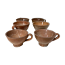 Set of 6 sandstone cups