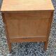 Pair of vintage bedside tables in blond and gilded oak from the 50s