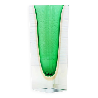 Murano glass vase, Sommerso, 1970