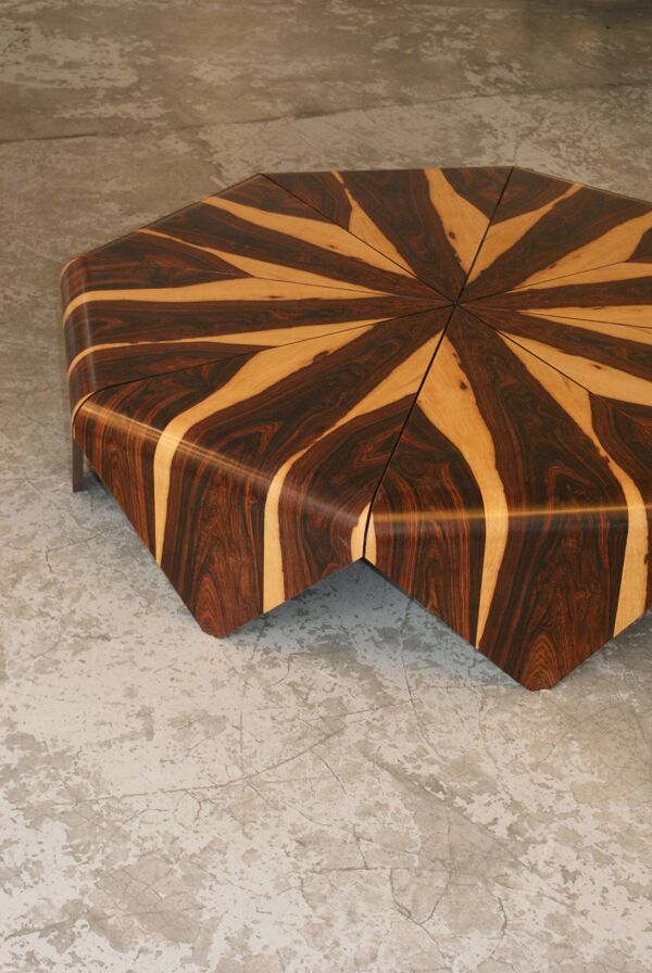 Table Basse Petala en Bois de Cocobolo par Jorge Zalszupin, Latelier Brazil, 1959