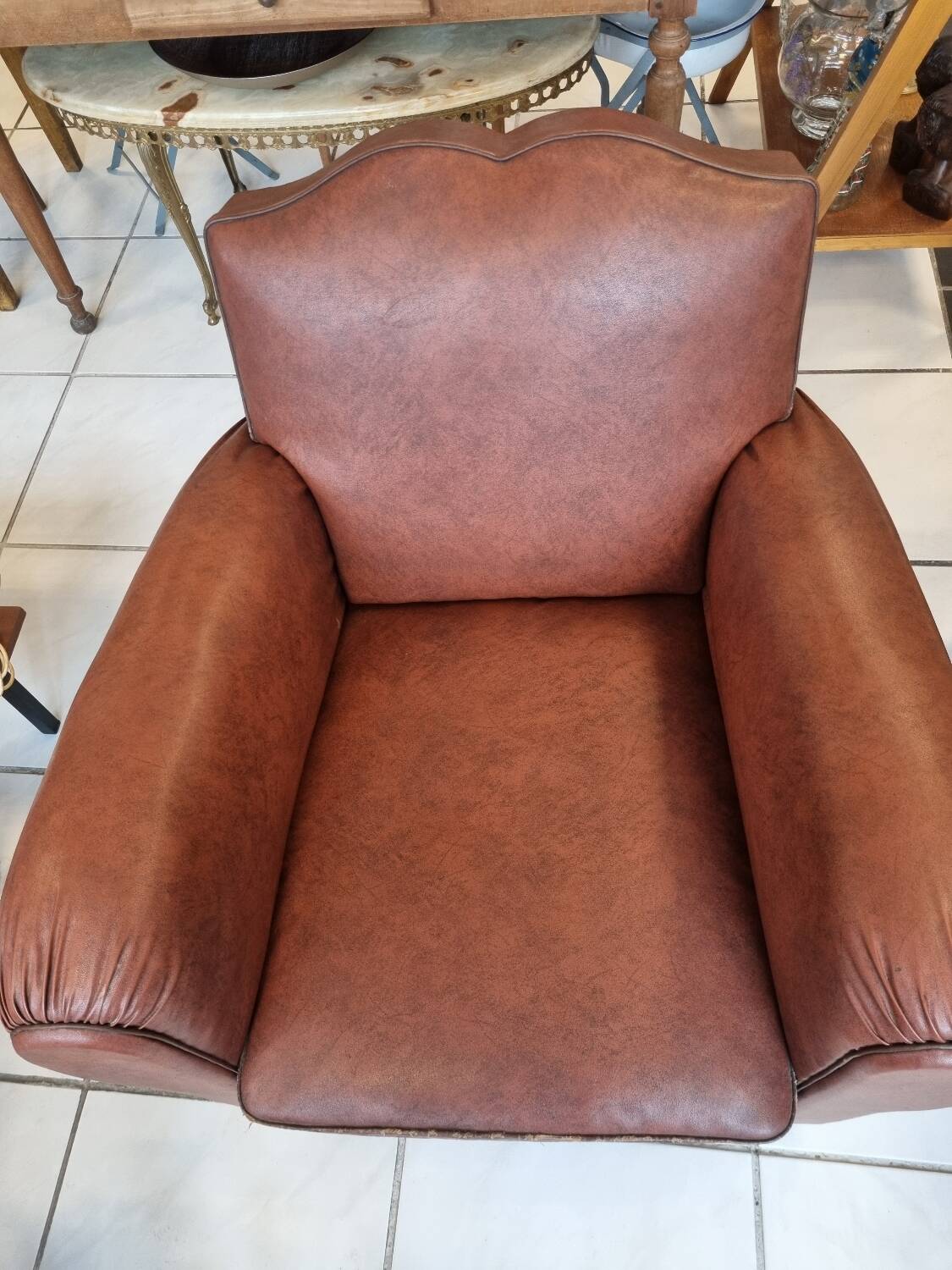 Vintage moustache club chair