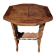 Wooden service foot heart shape