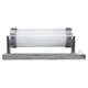 1930s Bauhaus chrome and milk glass tubular wall light, Czechoslovakia, restored
