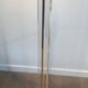 Glass and brass floor lamp