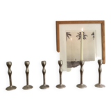 6 bougeoirs