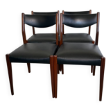 Lot de 4 chaises vintage scandinaves