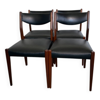 Lot de 4 chaises vintage scandinaves