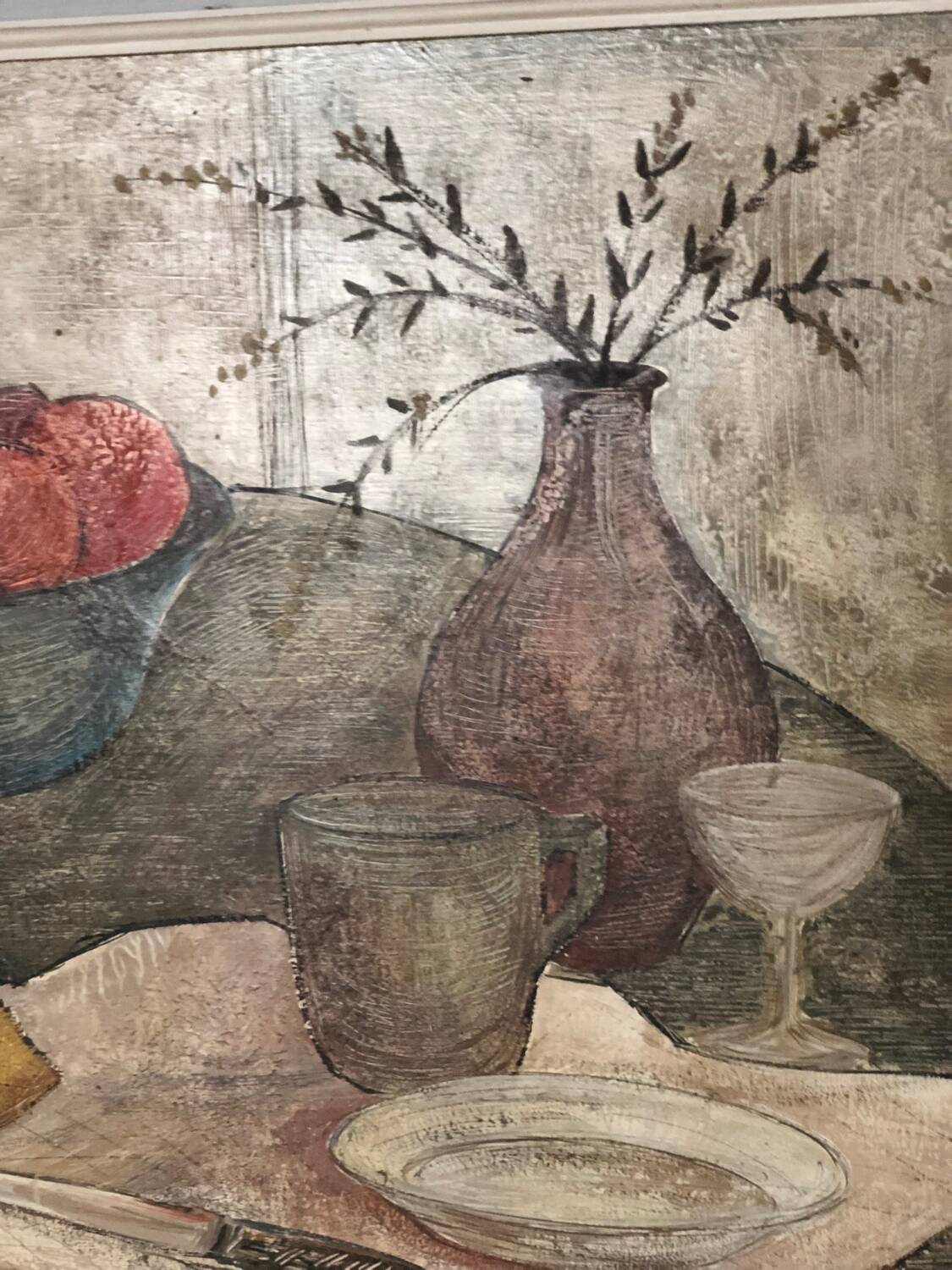 Old figurative still life painting