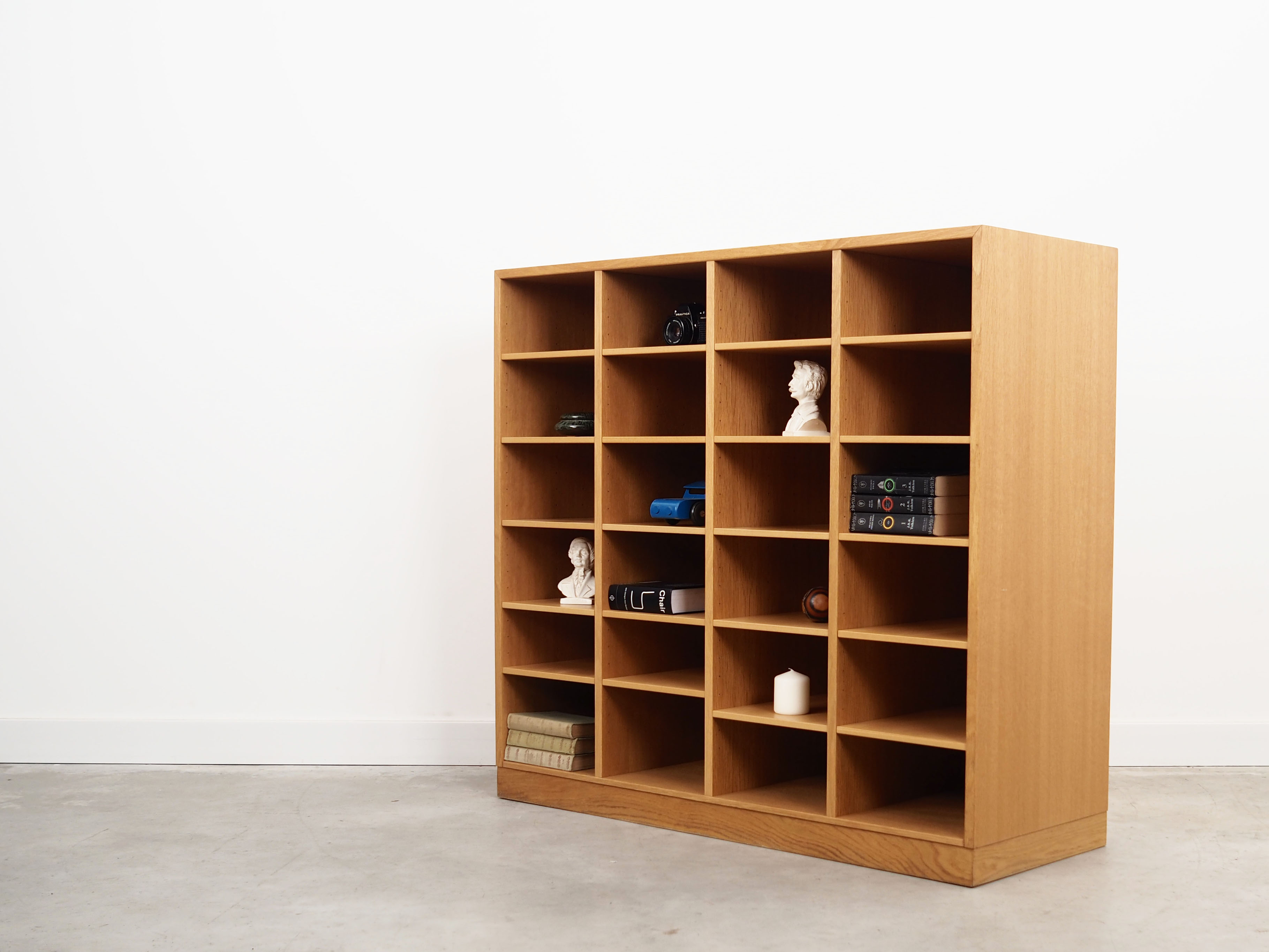Ash bookcase, Danish design, 1960s, manufactured by SKM