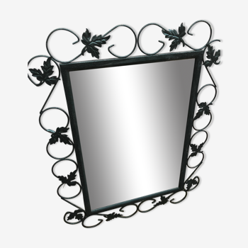 Metal frame mirror