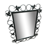 Metal frame mirror