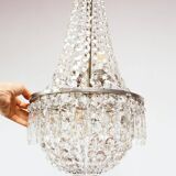 Old Swedish silvered bronze chandelier circa 1920