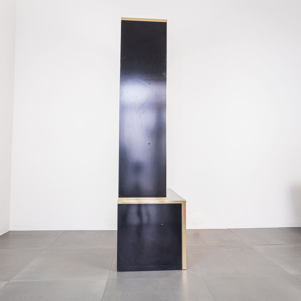 Wooden cabinet cabinet showcase 80s