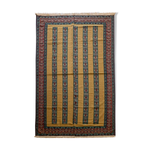 Tapis rayé en laine