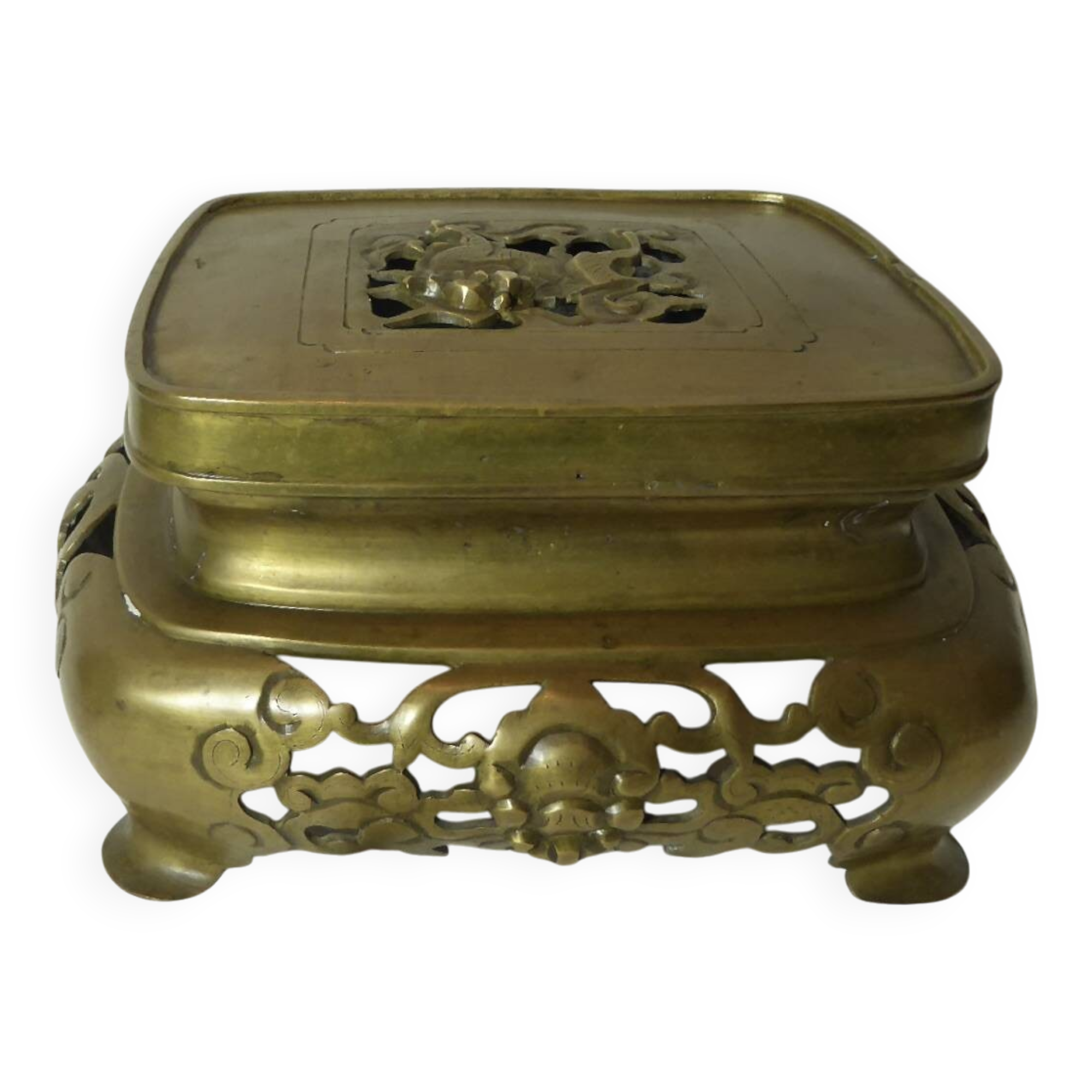 Asian bronze footrest