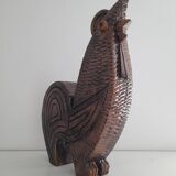 Large ceramic rooster sculpture 1970s