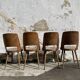 Ensemble de 4 chaises de bistrot baumann