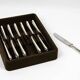 Christofle – 12 silver-plated dessert knives, Spatours model