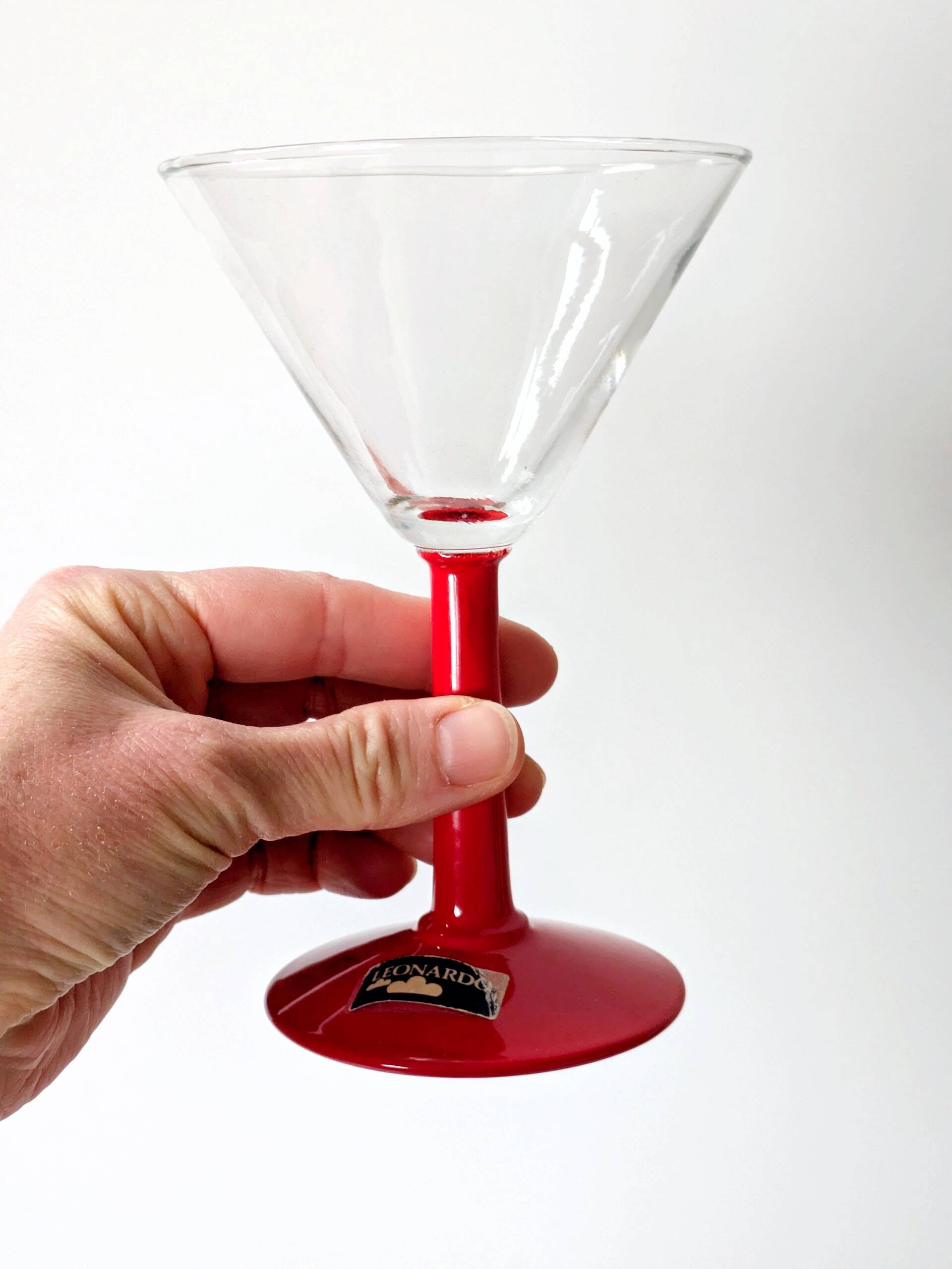 Set of 4 vintage Leonardo martini glasses: Joy collection from the 90s