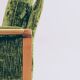 Vintage set sofa and armchairs deep olive velvet design by Knut Seater