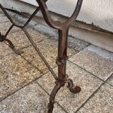 art deco wrought iron bistro table