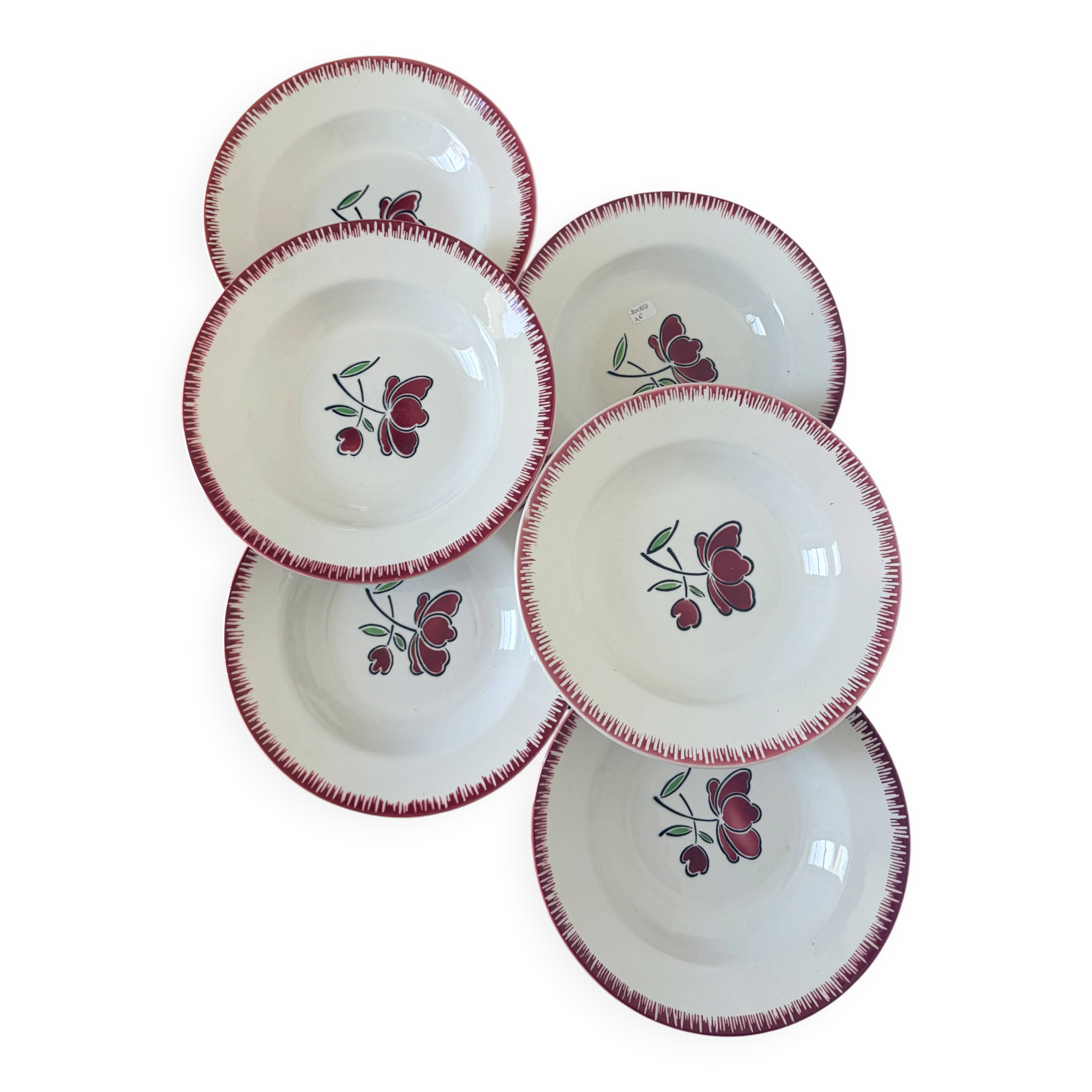 6 deep plates Badonviller 200851