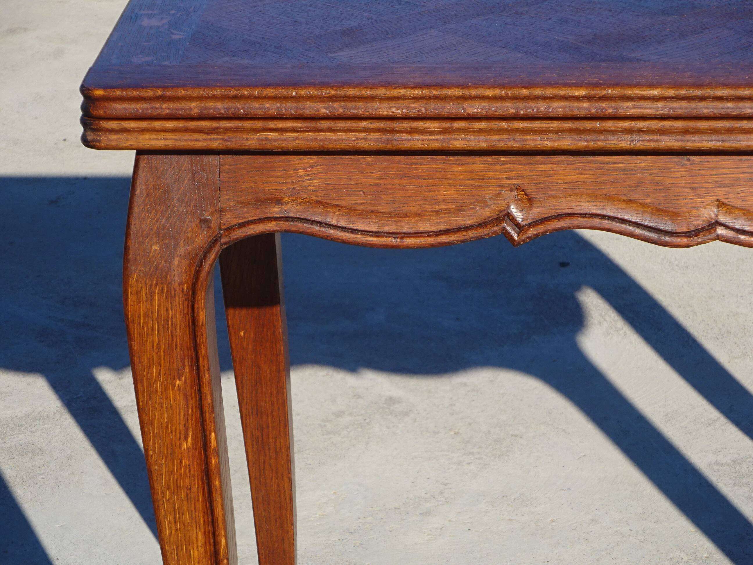 Table portefeuille en chêne