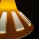 Yellow 80s plastic pendant lamp