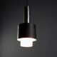 Vintage aluminium and glass chandelier, design, Italy, 1960s