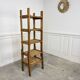 Brutalist shelf from the 1950s in beech wood.