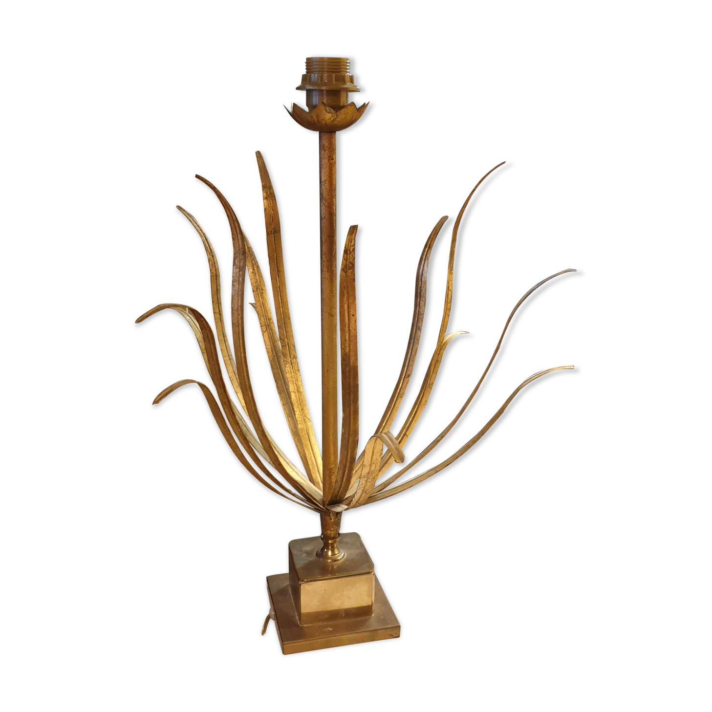 Vintage leafy décor lamp