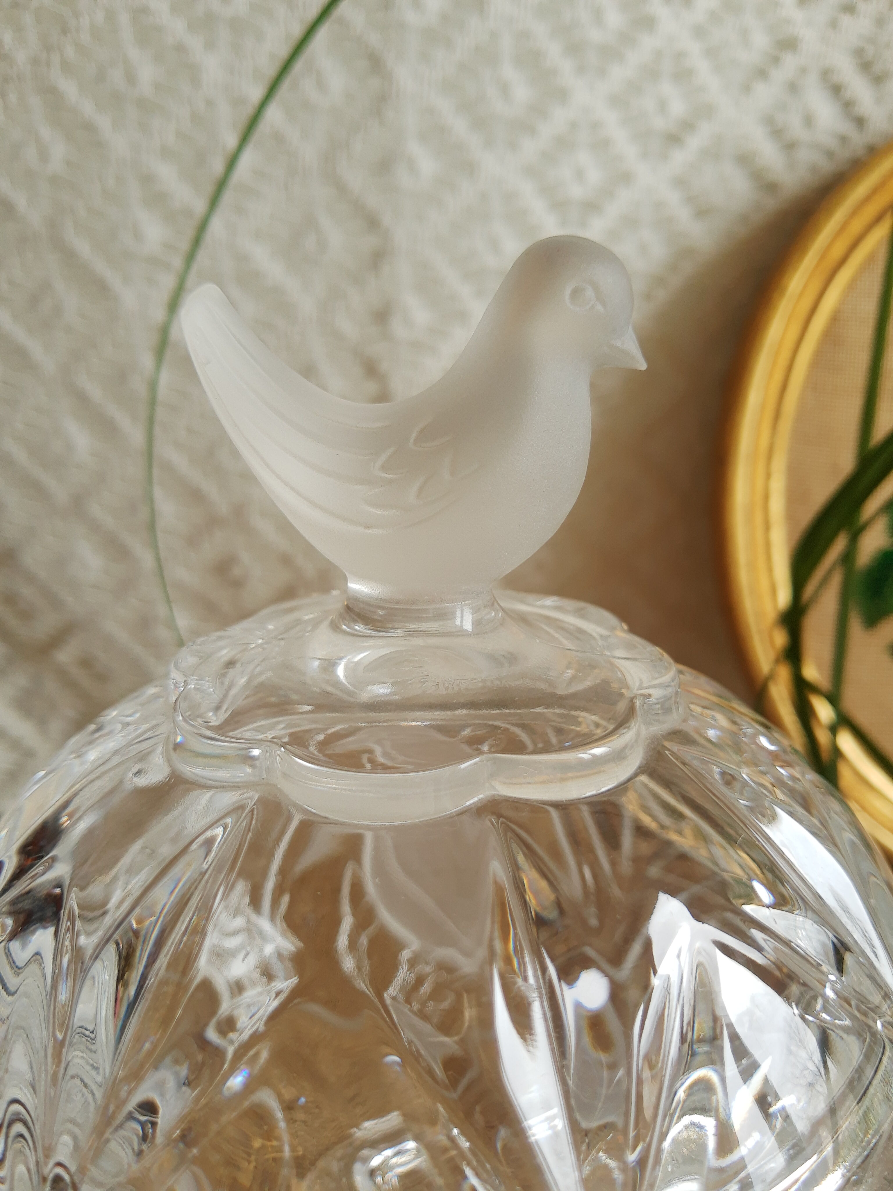 Bonbonnière / sugar Cristal d'Arques - Passerines - vintage