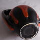 Vintage and gargoulette black and Red 70s vallauris Vallauris vase