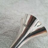 Pair of tulip vases flared collar late 19th century silver goldsmith punches