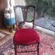 Rare Napoleon III bedroom chair (1870/80), in English style.