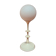 Lamp in metal and opaline satin of e.r vele edition temde 70s