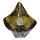 Yellow and clear crystal cup circa 1960