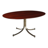 Arflex table from the 1960s, design by Sergio Mazza, stainless steel.