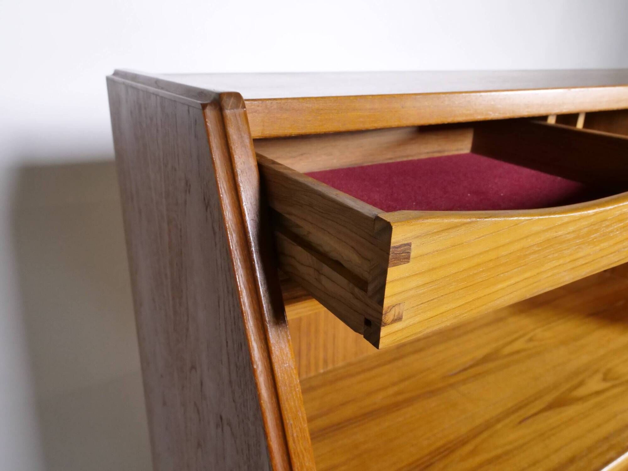 Teak Secretary Desk 1960s Vintage Office Desk Scandinavian Danish Design