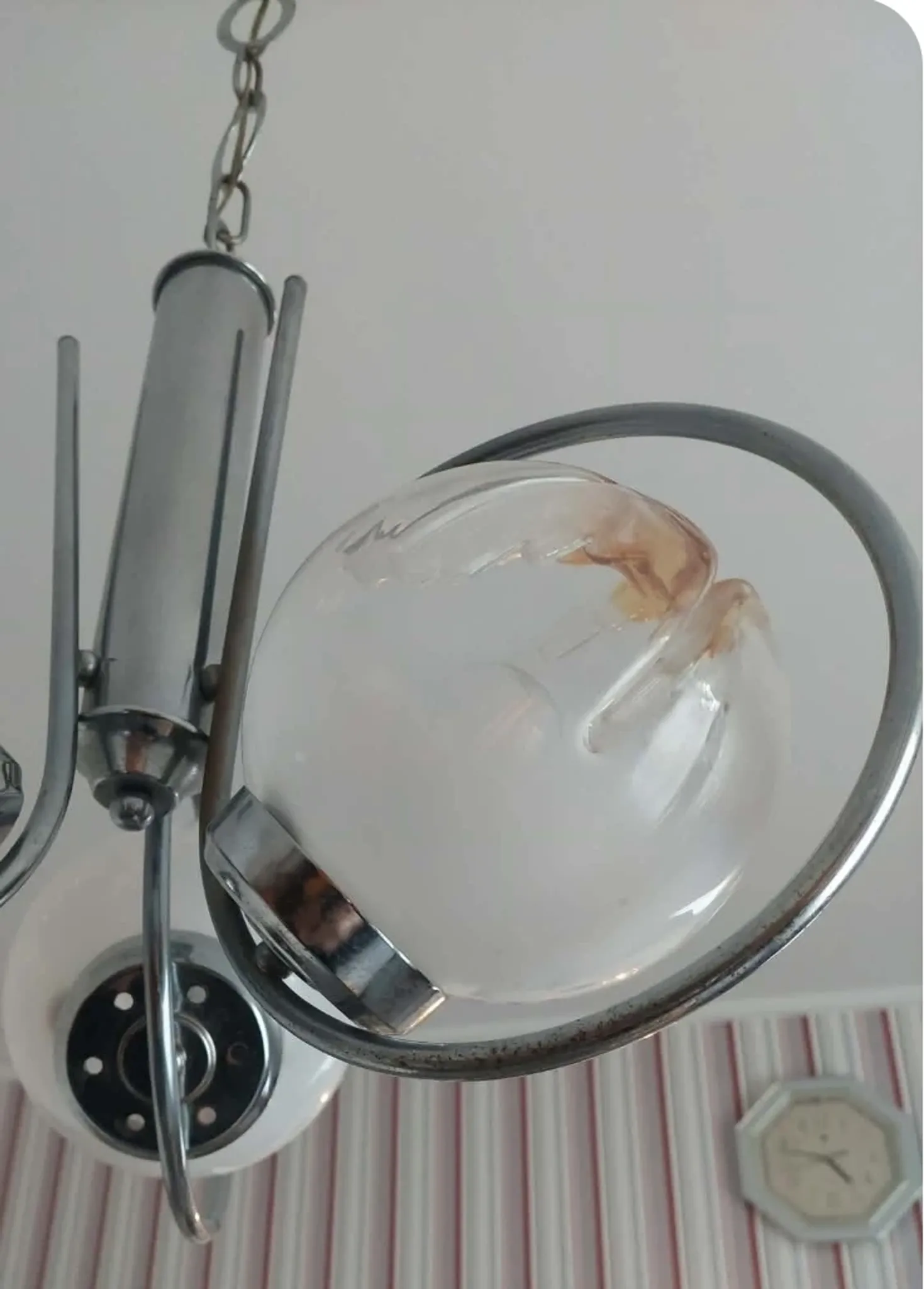 Italian design chandelier from the 1970s.