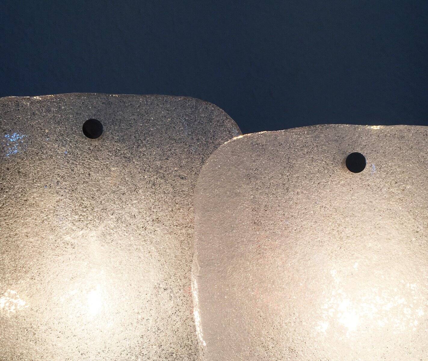 Frosted glass wall light by Kalmar Franken KG, 1960s