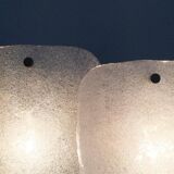 Frosted glass wall light by Kalmar Franken KG, 1960s
