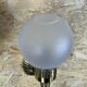 2x 60s 70s lamp light wall lamp glass & brass space age design
